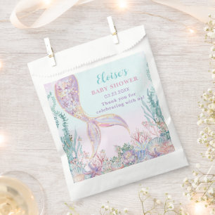 Ethereal Meerjungfrau unter der Sea Baby Dusche Geschenktütchen
