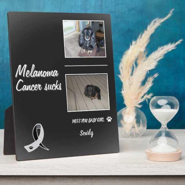 Ethereal Melanoma Pet Prayer Layout Fotoplatte (Seite)
