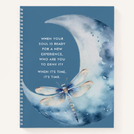 Ethereal-Mond und Dragonfly-Journalistenaufrufe Notizbuch