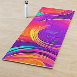 Ethereal Neon: Abstrakte Träume Yogamatte