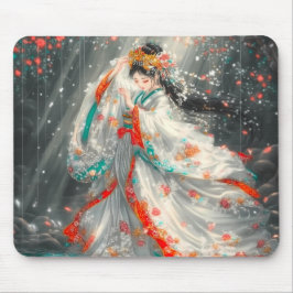 Ethereal Prinzessin in einem Fantasy-Garten Mousepad