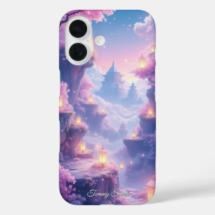 Ethereal Sakura Fantasy Dreamy Anime iPhone 16 Hülle