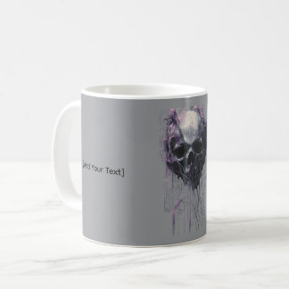 Ethereal Skull Abstract Grunge Dark Art Kaffeetasse
