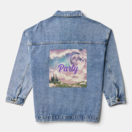 Ethereal Sky Castle Party Jeansjacke