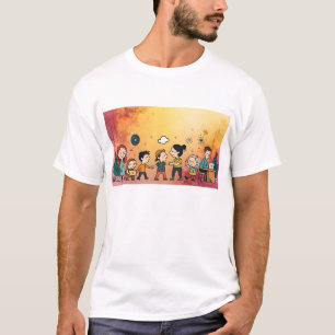 "Ethereal Sunset Gradient Tee Abstrakte Traumlan