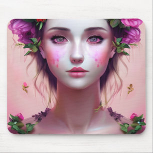 Ethereal verzaubert Märchen Schöne Frau Mousepad