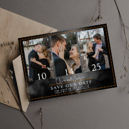 Ethereal Watercolor Black Moody Halloween Hochzeit Save The Date