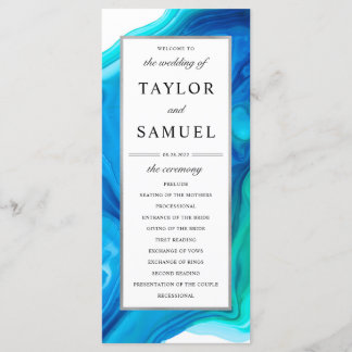 Ethereal Wave Mariage du programme de cérémonie de