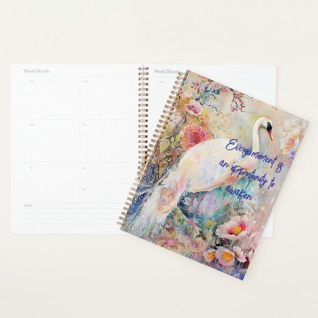 Ethereal White Peacock Planner Planer (Anzeige)