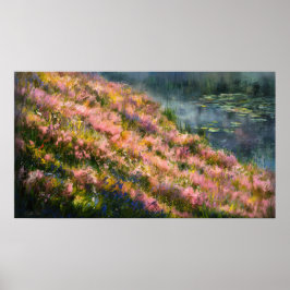 *~* Ethereal Wilde Blume Art Pond Lily Pads TV2 Poster