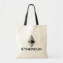 Ethereum ETH 8-BitTaschen-Tasche logo-|