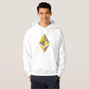 Ethereum ETH Grau & Gold Logo   Kapuzenpullover Hoodie