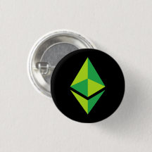 Ethereum ETH grüner Knopf Logo-|