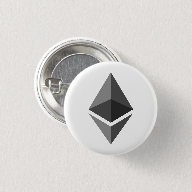 Ethereum ETH Knopf Logo-| Button (Vorne & Hinten)