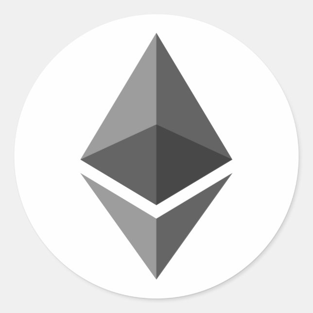 Ethereum ETH Logo | Aufkleber (Vorderseite)