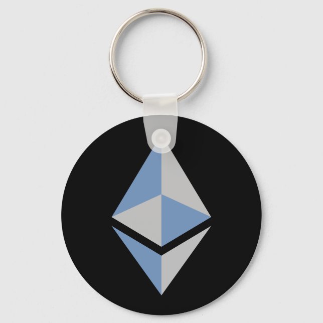 Ethereum ETH-Logo | Grundlegender Schlüsselanhänge Schlüsselanhänger (Vorderseite)