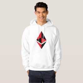 Ethereum ETH schwarzer u. roter Logo| Hoodie