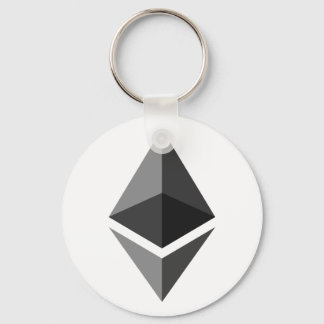 Ethereum Logo Schlüsselanhänger Einfache graue, we