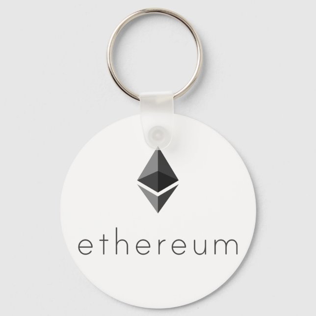 Ethereum-Schlüsselanhänger mit Name Schlüsselanhänger (Vorderseite)