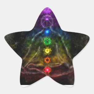 ETHERIC AURA CHAKRA  Stern-Aufkleber