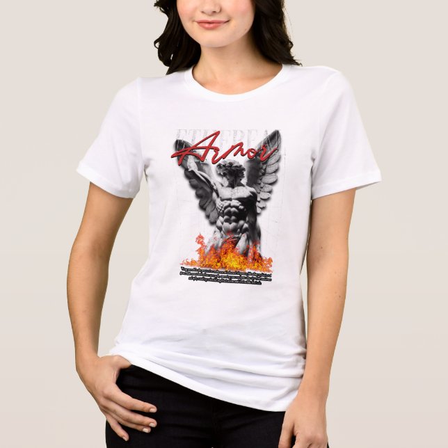 etherm armor angel design Tri-Blend shirt (Vorderseite)