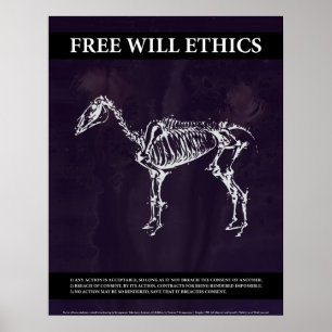 Ethik des freien Willens Poster