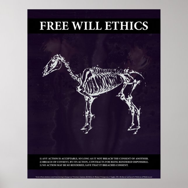 Ethik des freien Willens Poster (Vorne)
