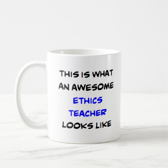 Ethiklehrer, phantastisch kaffeetasse (Links)
