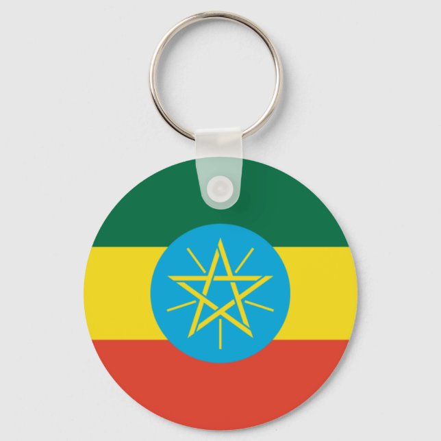 Ethiopian Flag Schlüsselanhänger (Vorderseite)