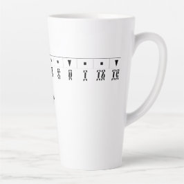 Ethiopian Numeral Clock Milchtasse