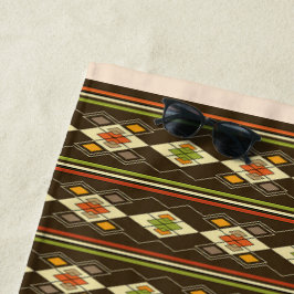 Ethiopian Tebeb Pattern Strandtuch