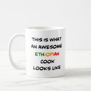 Ethiopischer Koch, phantastisch Kaffeetasse
