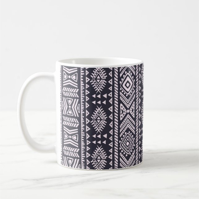 Ethisch nahtlose Beispielmuster Kaffeetasse (Links)