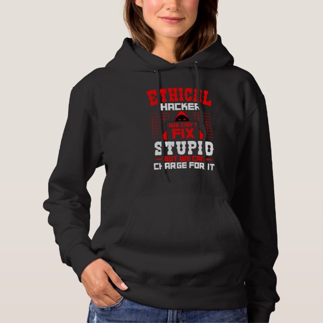 Ethische Hacker Cyber Hacking Awareness Security Hoodie (Vorderseite)