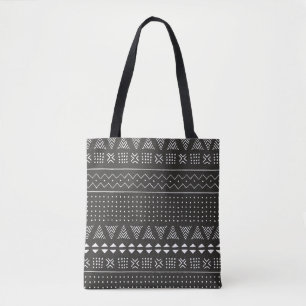 Ethische Struktur der Stämme Schwarz/Weiß mit geom Tasche