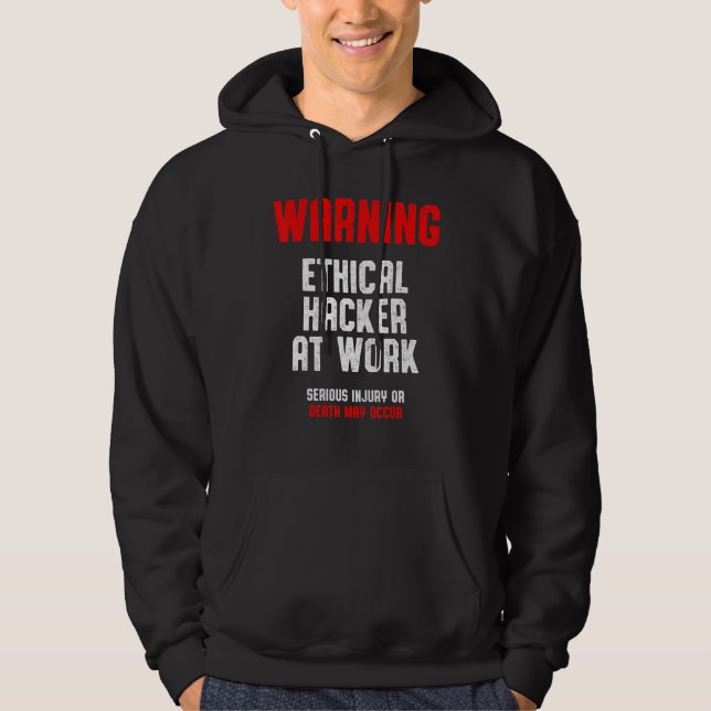 Ethischer Hacker Cybersecurity It Pen Tester 1 Hoodie (Vorderseite)