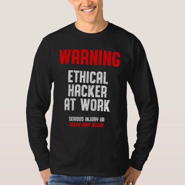 Ethischer Hacker Cybersecurity It Pen Tester 1 T-Shirt (Vorderseite)