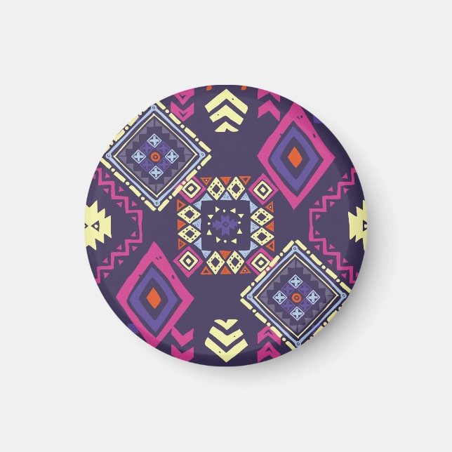 Ethischer, primitiver geometrischer Hintergrund de Magnet (Vorne)