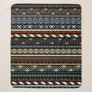 Ethisches nahtloses Stammmuster Sherpadecke