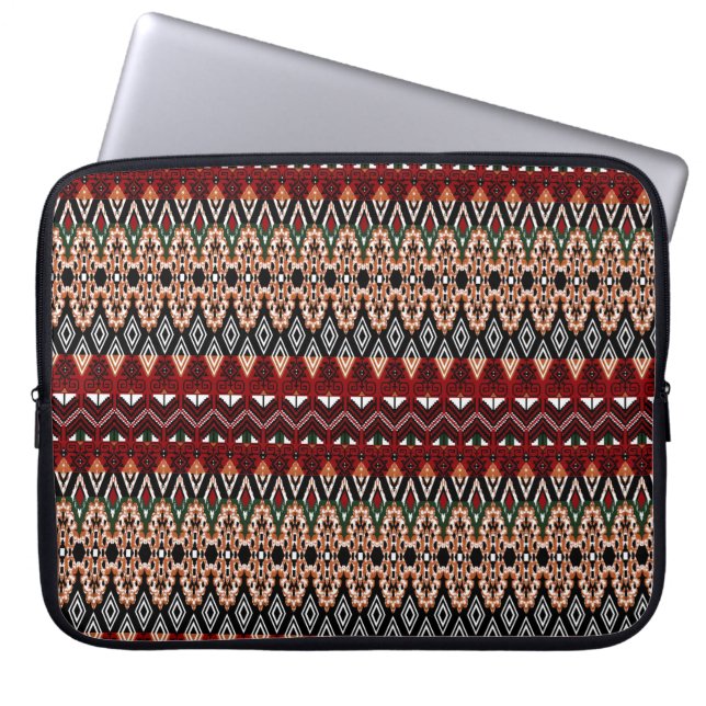 Ethisches Stammesmuster 9 Laptopschutzhülle (Vorderseite)