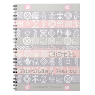 Ethnic 30th Birthday Party Personnalisable livre d