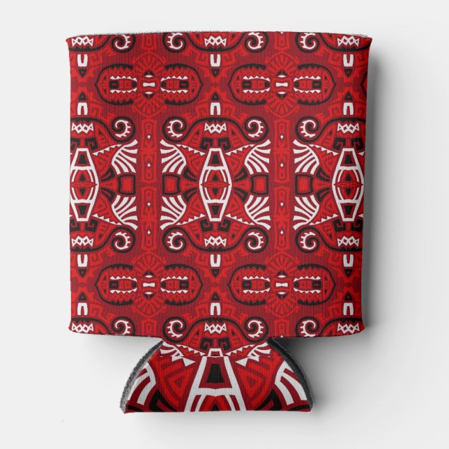 Ethnic Abstrakt Vintag Boho Tile Dosenkühler (Vorderseite)