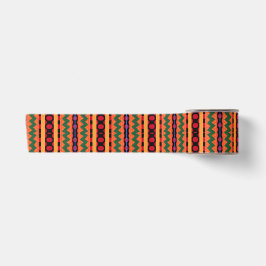 Ethnic African Kente Design Satin Ribbon Satinband