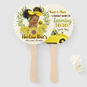 Ethnic Baby Girl   Yellow Sunflower Baby Show Ha Fächer