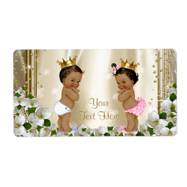 Ethnic Baby Showwater Bottle Labels (Vorne)