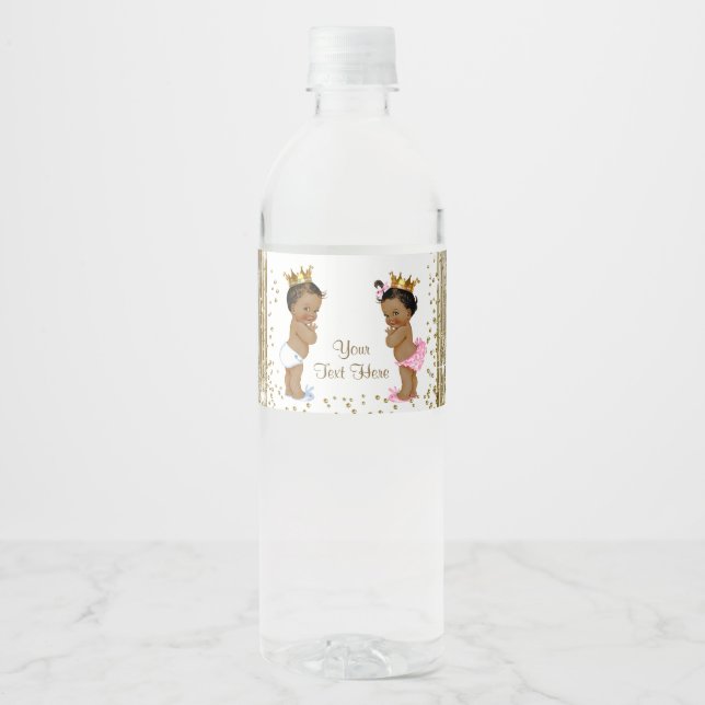 Ethnic Baby Showwater Bottle Labels (Vorderseite)