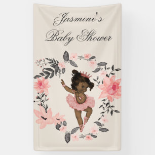 Ethnic Ballerina Watercolor Kinderdusche Banner
