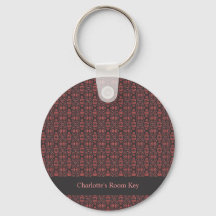 Ethnic Boho Antikes Muster Braun rosa Rot