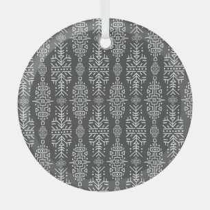 Ethnic Boho Chic: Nahtloses Stammesdesign Ornament Aus Glas