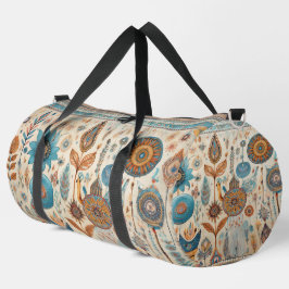 Ethnic Boho Elements Duffle Bag